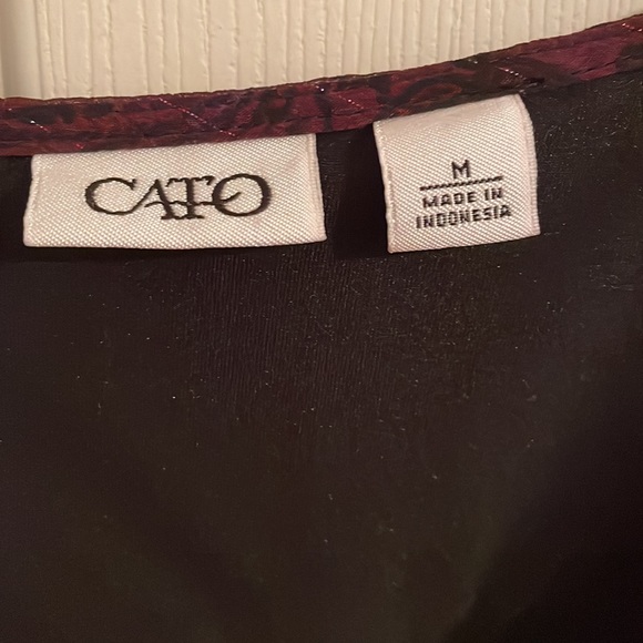 Cato maroon and black blouse - Picture 3 of 4
